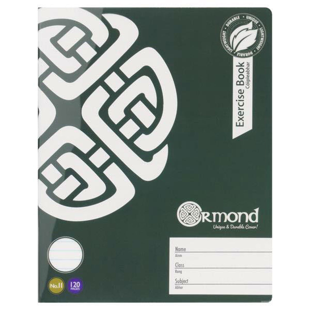 ■ Ormond - Pack of 5x No.11 - 120 Page Durable Cover Copy Books - Bold by Ormond on Schoolbooks.ie
