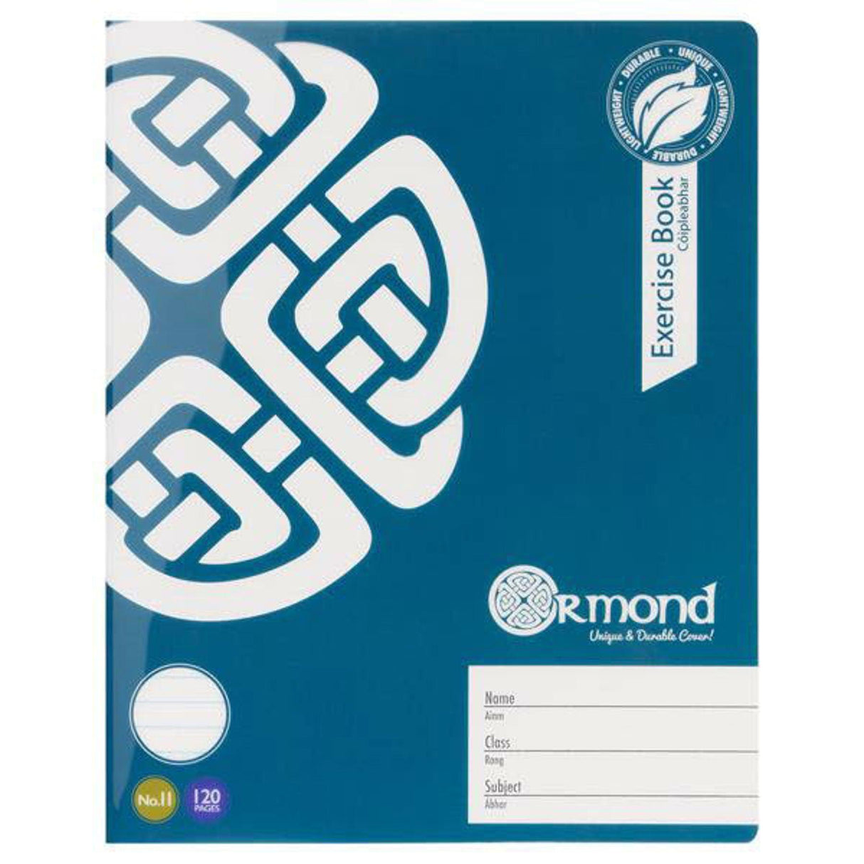 ■ Ormond - Pack of 5x No.11 - 120 Page Durable Cover Copy Books - Bold by Ormond on Schoolbooks.ie