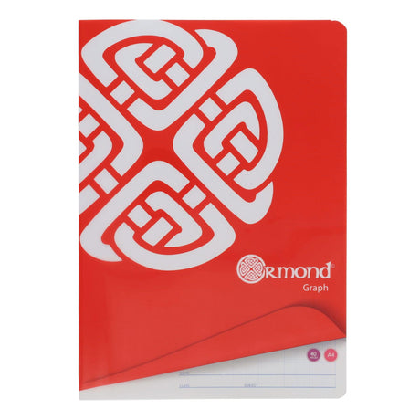 Ormond - A4 40pg Durable Cover Graph Book by Ormond on Schoolbooks.ie