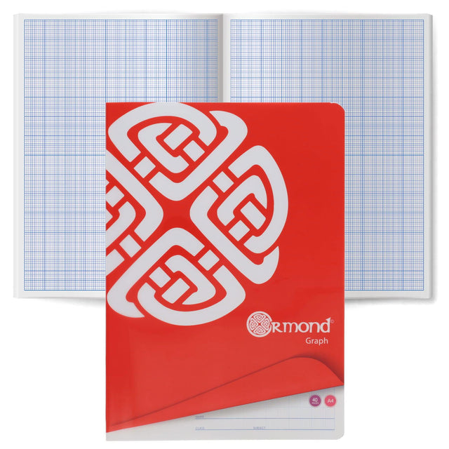 Ormond - A4 40pg Durable Cover Graph Book by Ormond on Schoolbooks.ie