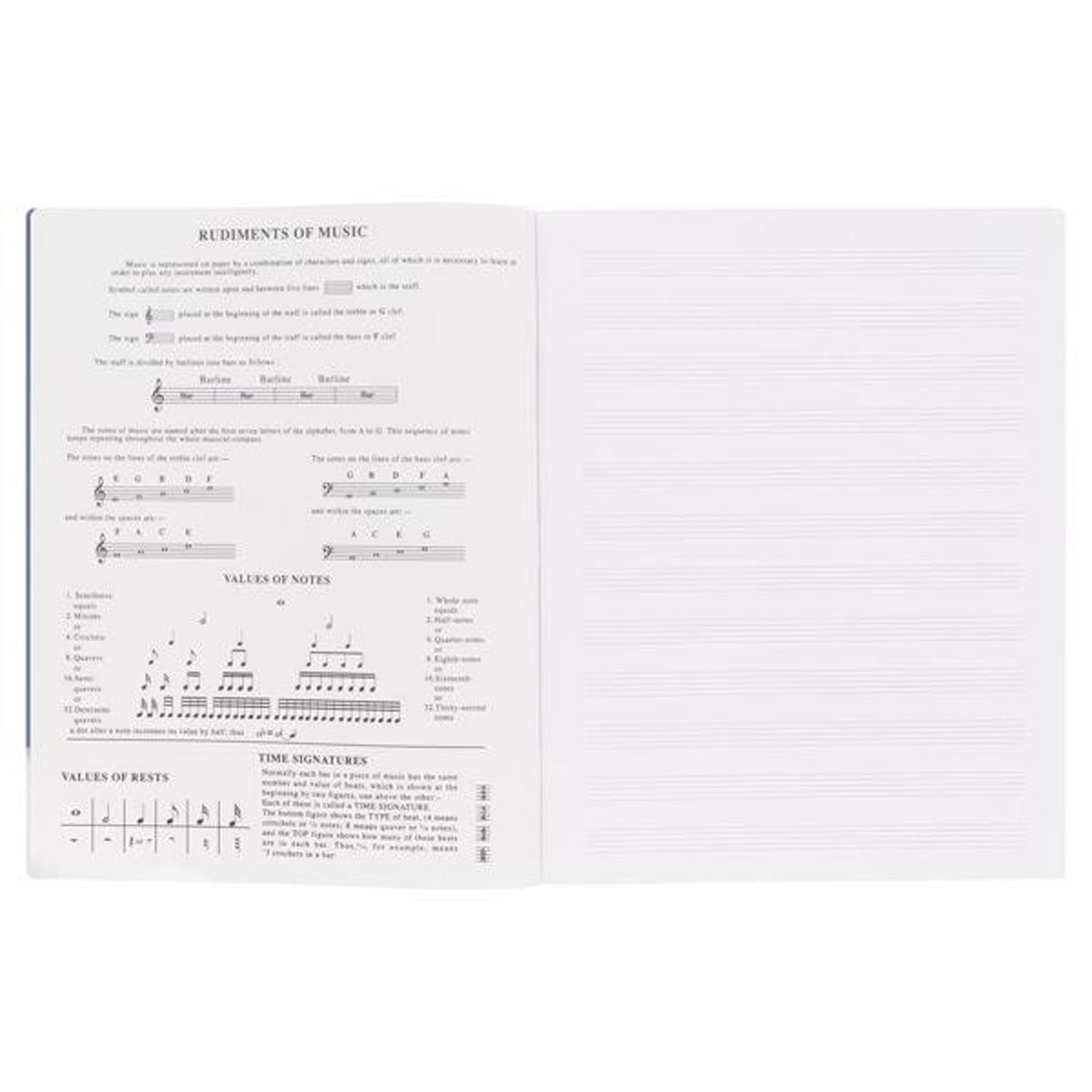 ■ Ormond - 40 Page 12 Stave Durable Cover Music Manuscript Book by Ormond on Schoolbooks.ie