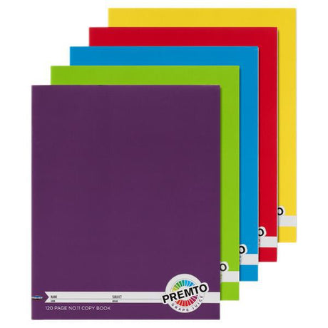 Premtone - Copy Book - No.11 - 120 Page - Pack of 10 by Premto on Schoolbooks.ie