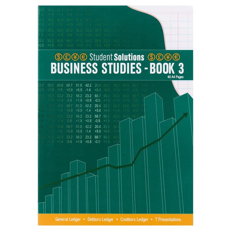 Business Studies Book 3: Ledger - 40 Page by Student Solutions on Schoolbooks.ie