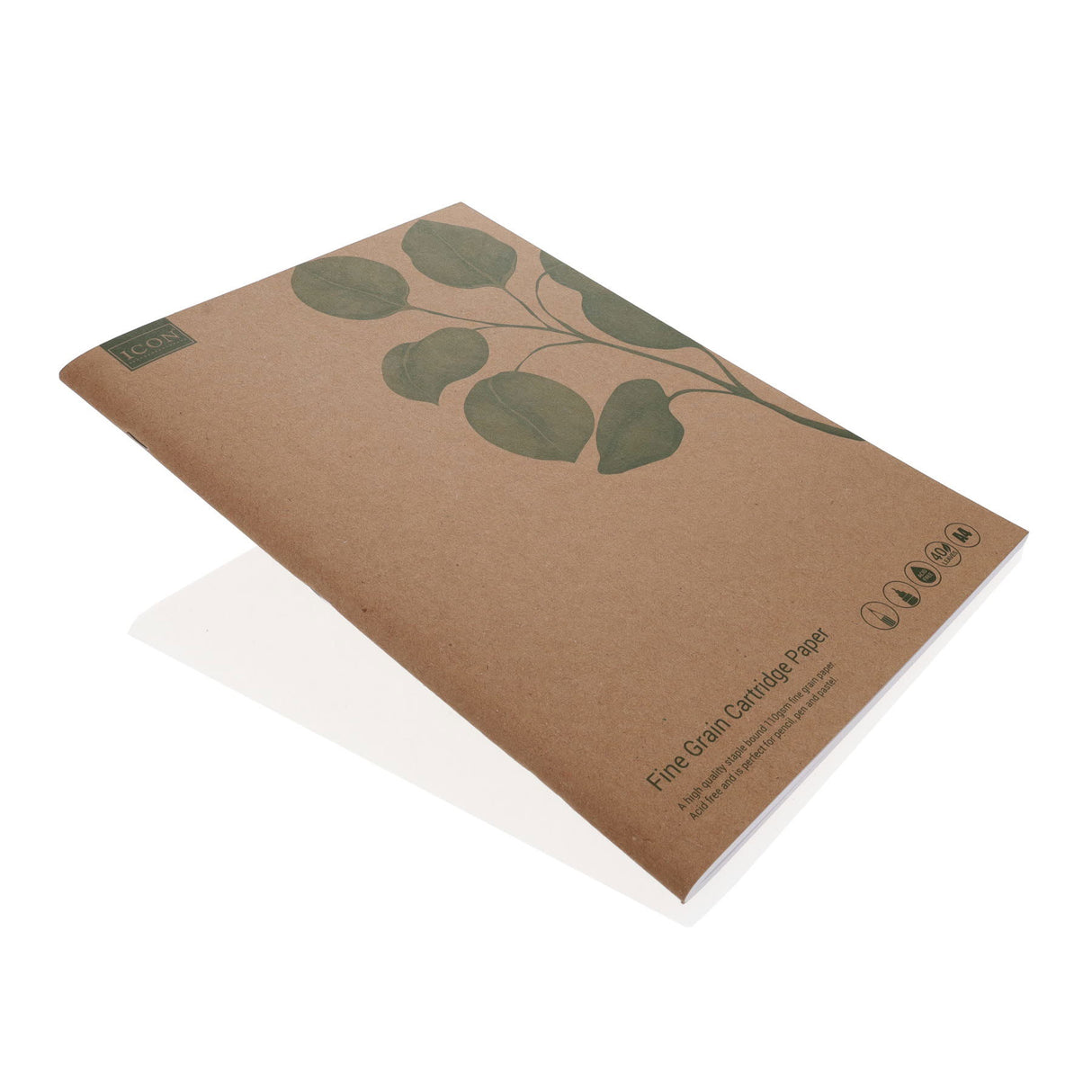 Icon - Kraft Sketch Book - A4 - 80 Page by Icon on Schoolbooks.ie