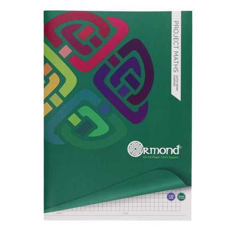 A4 120 Page 5mm Square Project Maths - Softback Copy by Student Solutions on Schoolbooks.ie