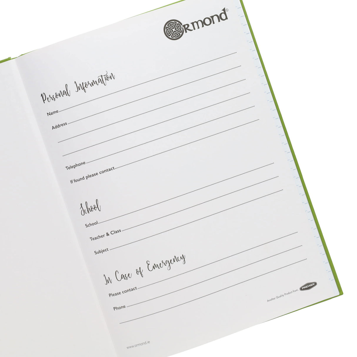 Ormond - Nature Study Book - Hardcover - A4 - 120 page by Ormond on Schoolbooks.ie