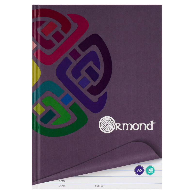 Ormond - A5 Hardcover Notebook - 160 Page by Ormond on Schoolbooks.ie