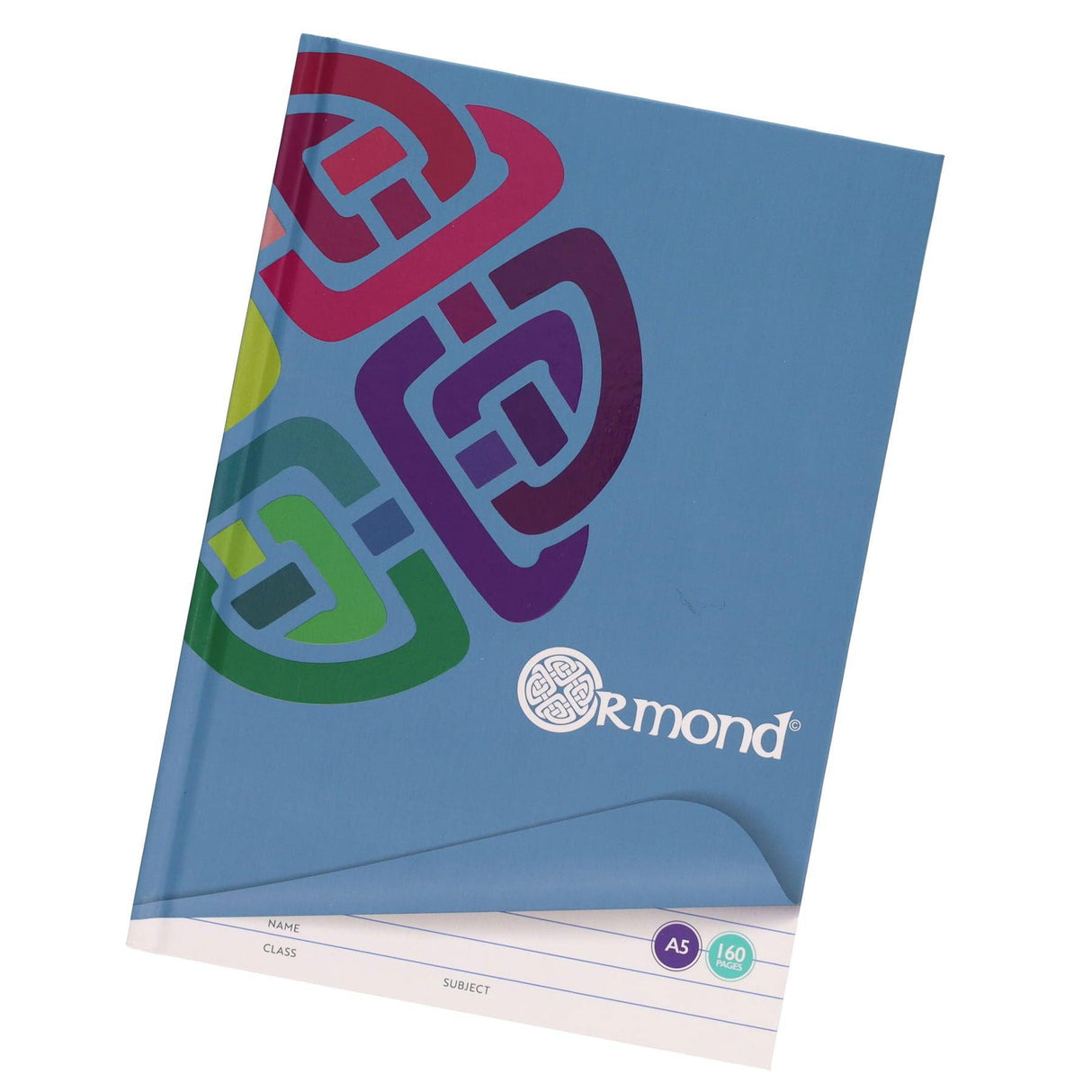 Ormond - A5 160 Page Hardcover Notebooks - Pack of 5 by Ormond on Schoolbooks.ie