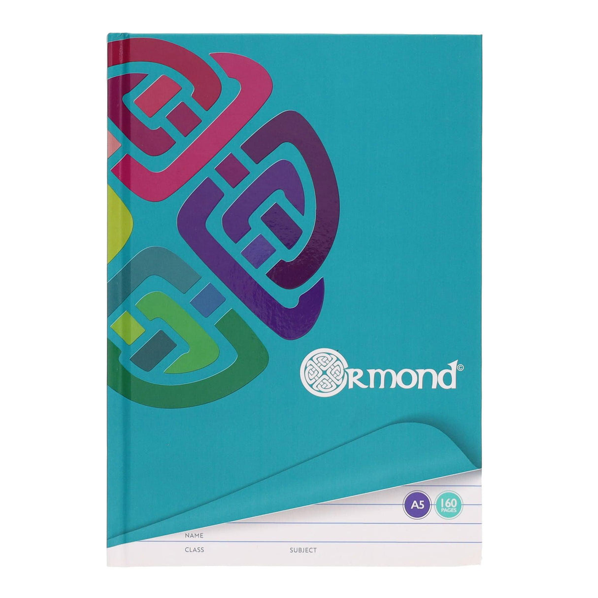 Ormond - A5 160 Page Hardcover Notebooks - Pack of 5 by Ormond on Schoolbooks.ie