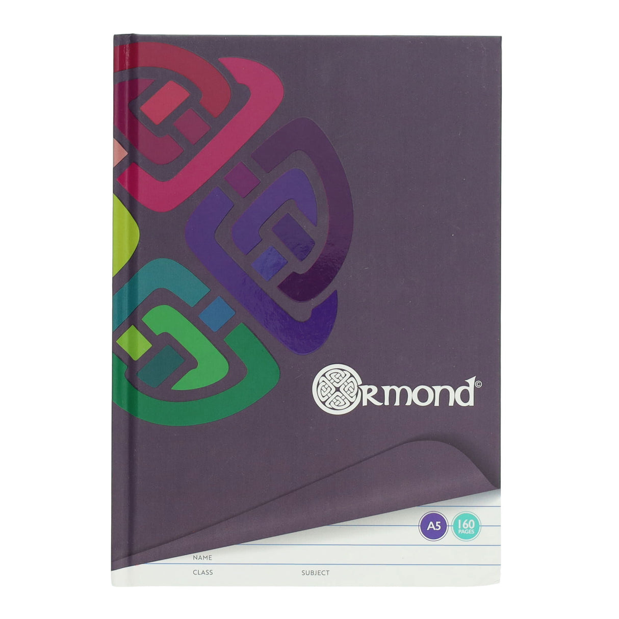 Ormond - A5 160 Page Hardcover Notebooks - Pack of 5 by Ormond on Schoolbooks.ie