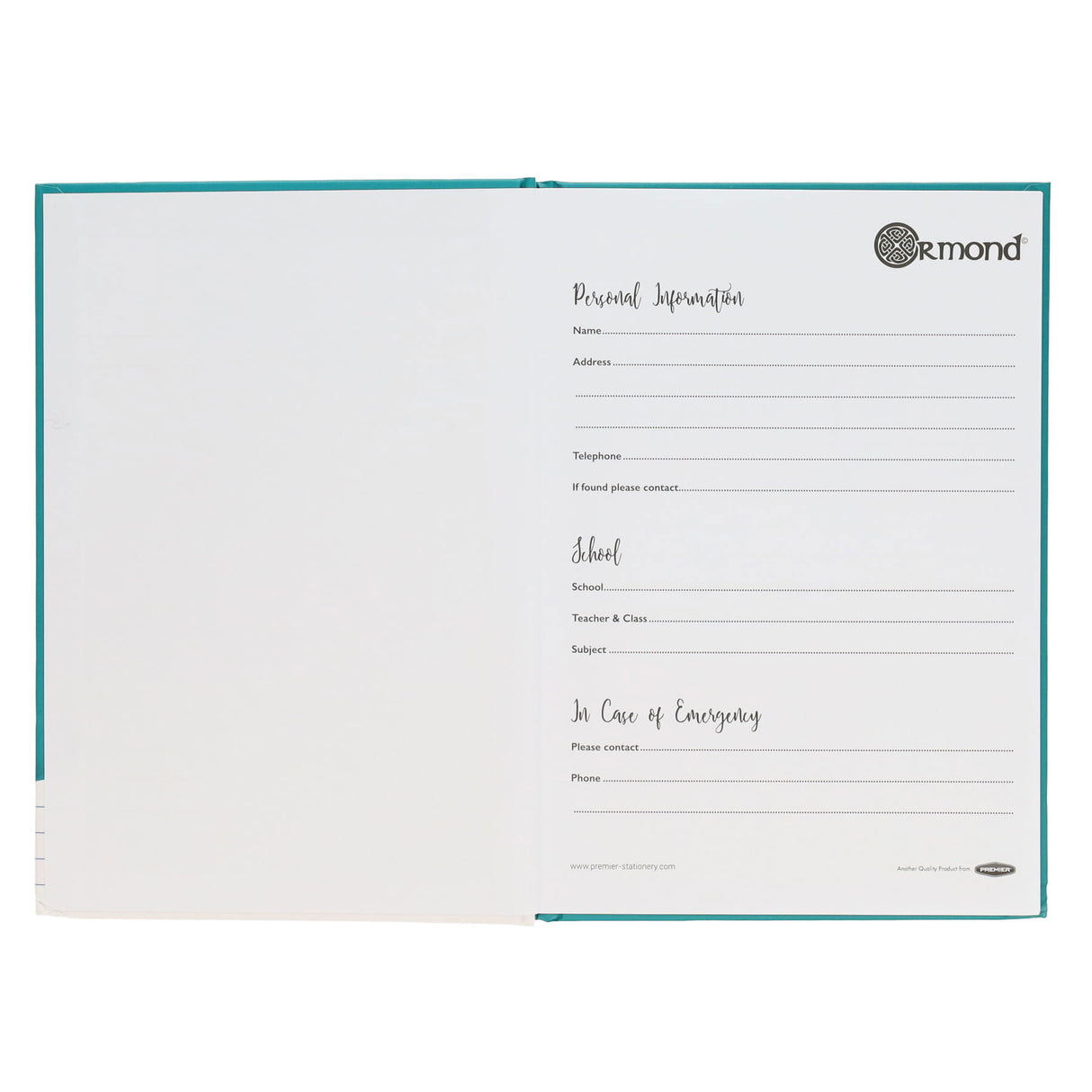 Ormond - A5 160 Page Hardcover Notebooks - Pack of 5 by Ormond on Schoolbooks.ie