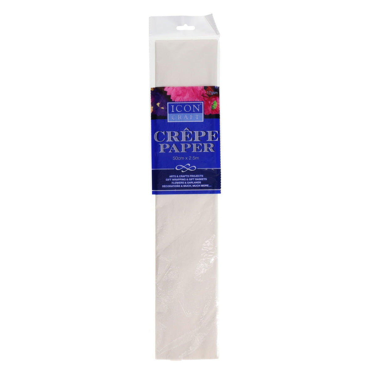 Icon Craft - Crepe Paper - White by Icon Craft on Schoolbooks.ie