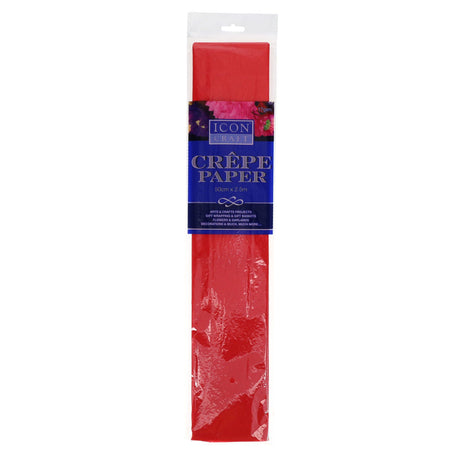 Icon Craft - Crepe Paper - Scarlet Red by Icon Craft on Schoolbooks.ie
