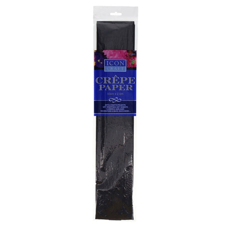 Icon Craft - Crepe Paper - Black by Icon Craft on Schoolbooks.ie