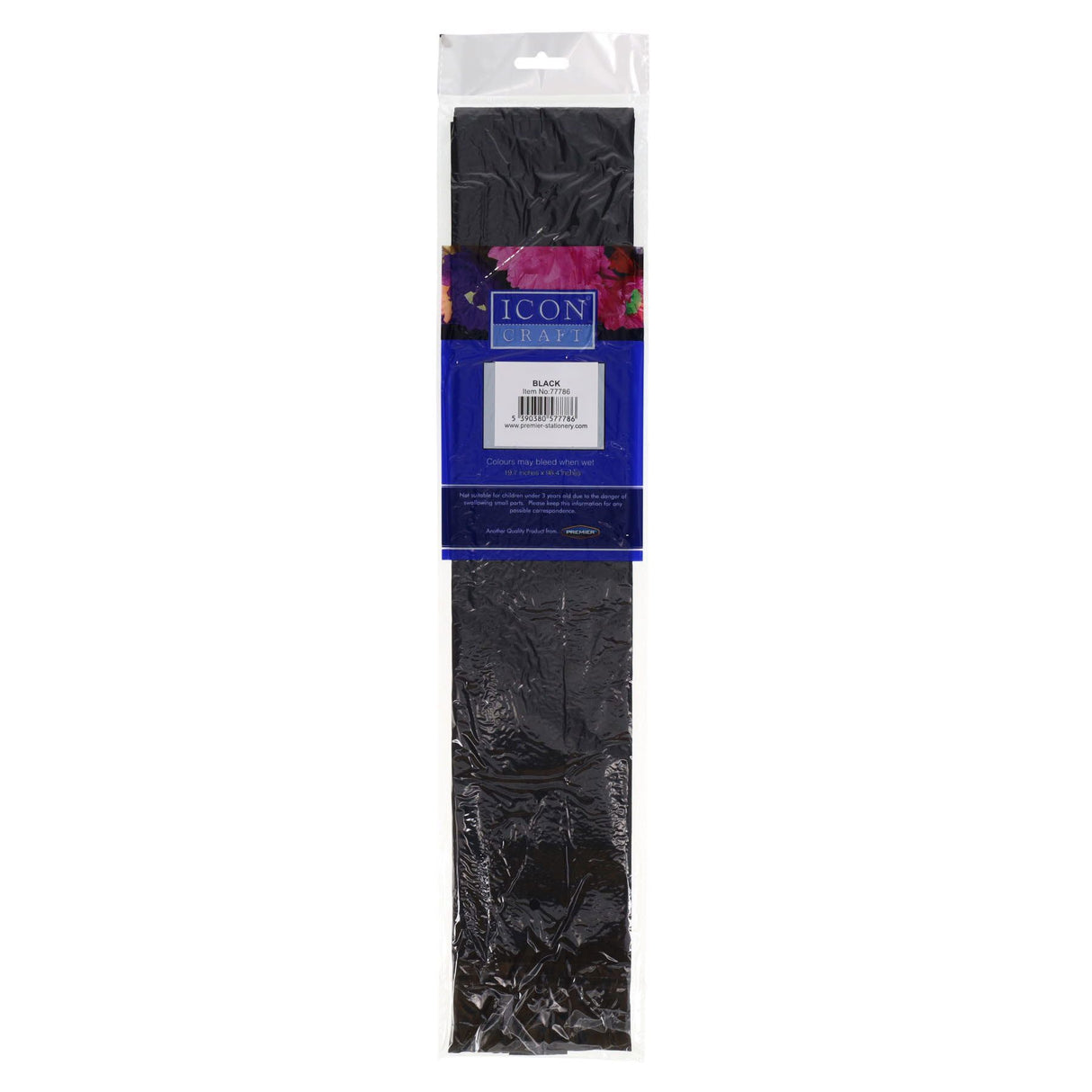 Icon Craft - Crepe Paper - Black by Icon Craft on Schoolbooks.ie