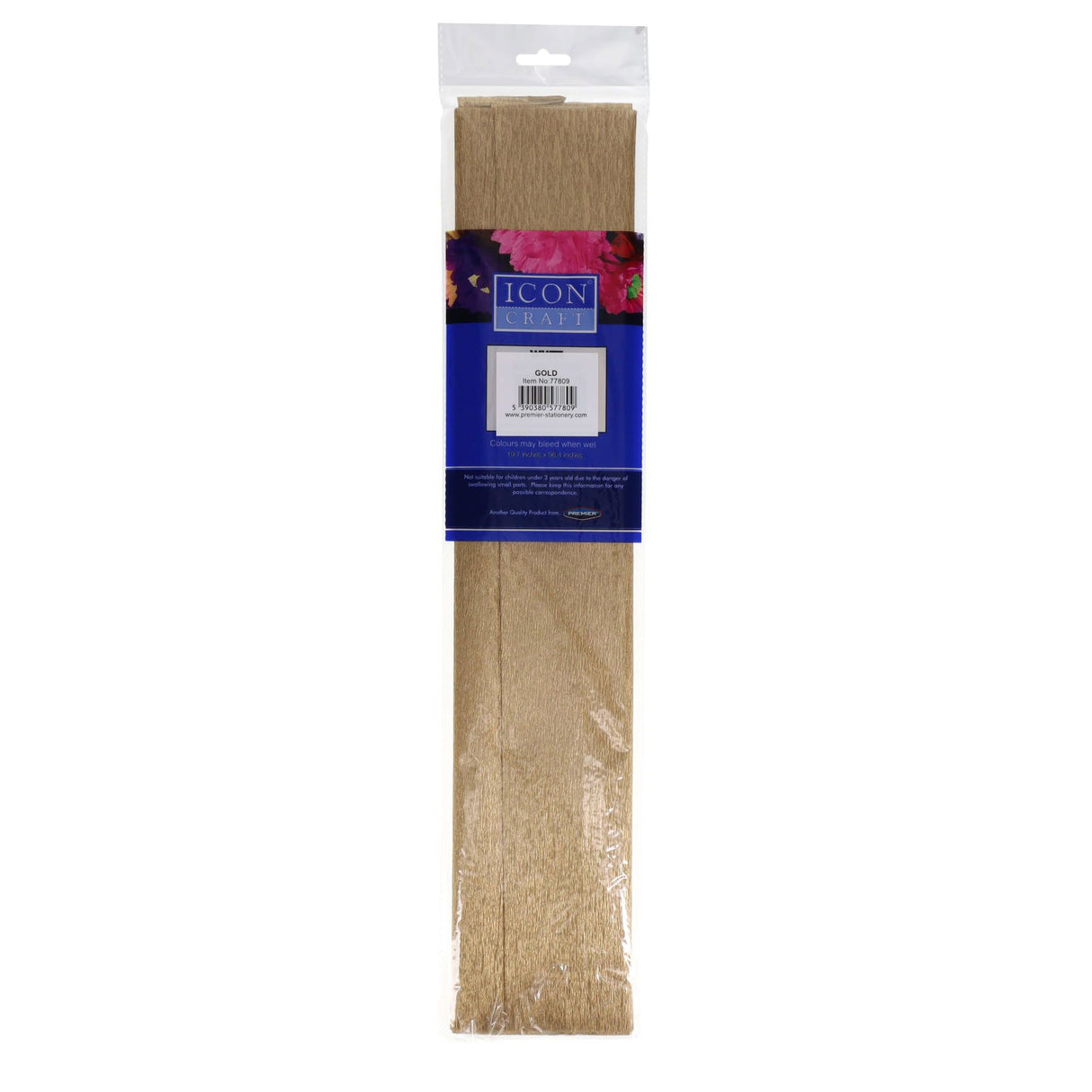 Icon Craft - Crepe Paper - Gold by Icon Craft on Schoolbooks.ie