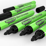 Show-me - Drywipe Markers - Medium Tip - Slim Barrel - Black - Box of 10 by Show-me on Schoolbooks.ie