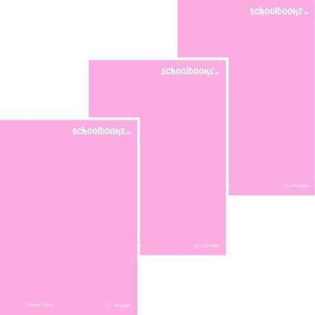Schoolbooks.ie - A4 Hardback Notebook - 160 Page - 3 Pack - Pink by Schoolbooks.ie on Schoolbooks.ie