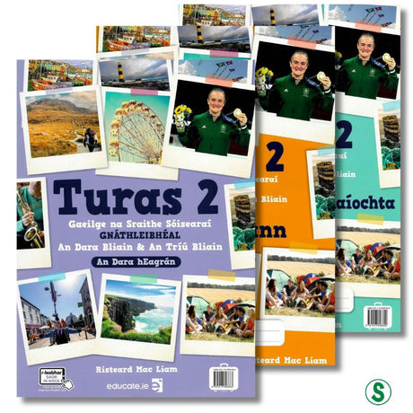 Turas 2 - Junior Cycle Irish - Textbook, Portfolio and Activity Book - Set - 2nd / New Edition (2022) by Educate.ie on Schoolbooks.ie