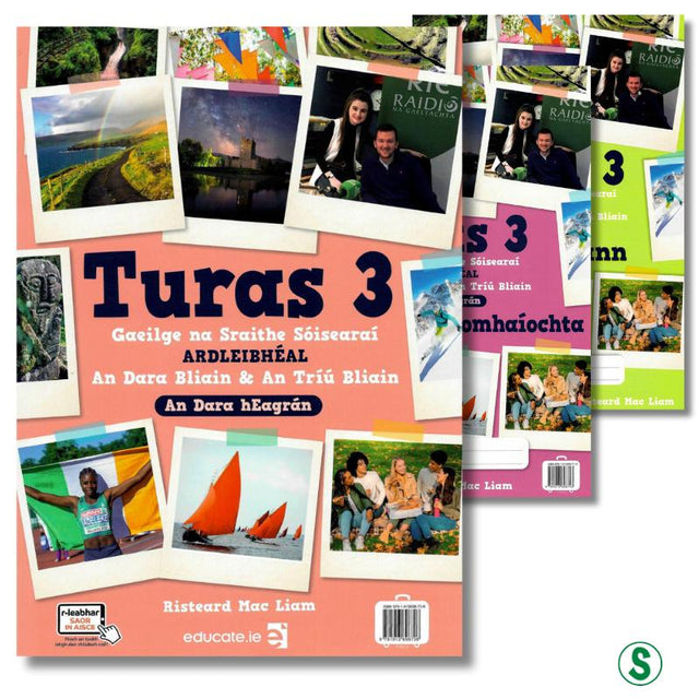 Turas 3 - Junior Cycle Irish - Textbook, Portfolio and Activity Book - Set - 2nd / New Edition (2022) by Educate.ie on Schoolbooks.ie