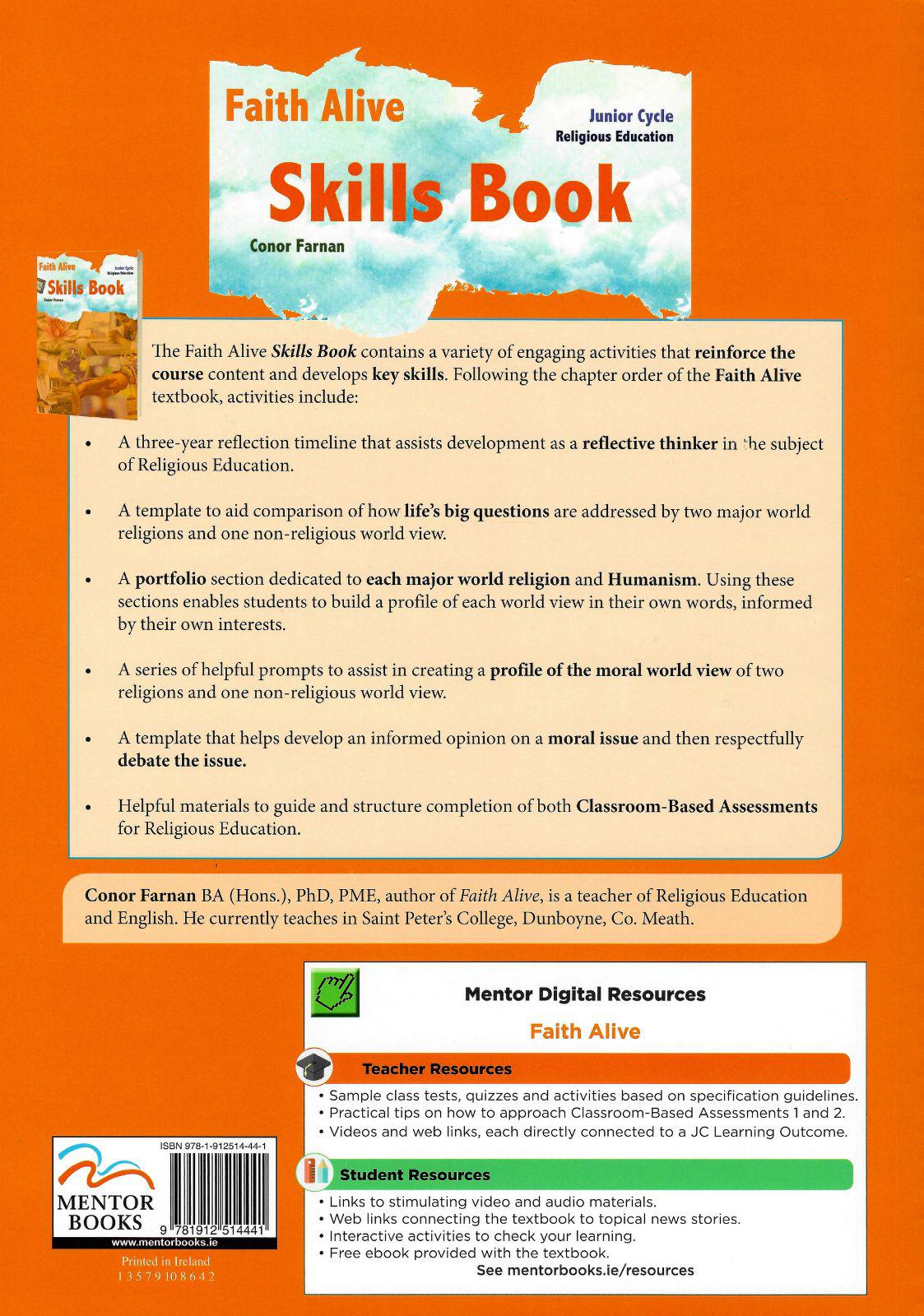 Faith Alive Pack - Skills Book Only - 2nd / New Edition by Mentor Books on Schoolbooks.ie