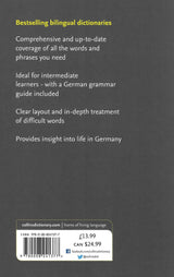 Collins German Dictionary and Grammar by HarperCollins Publishers on Schoolbooks.ie