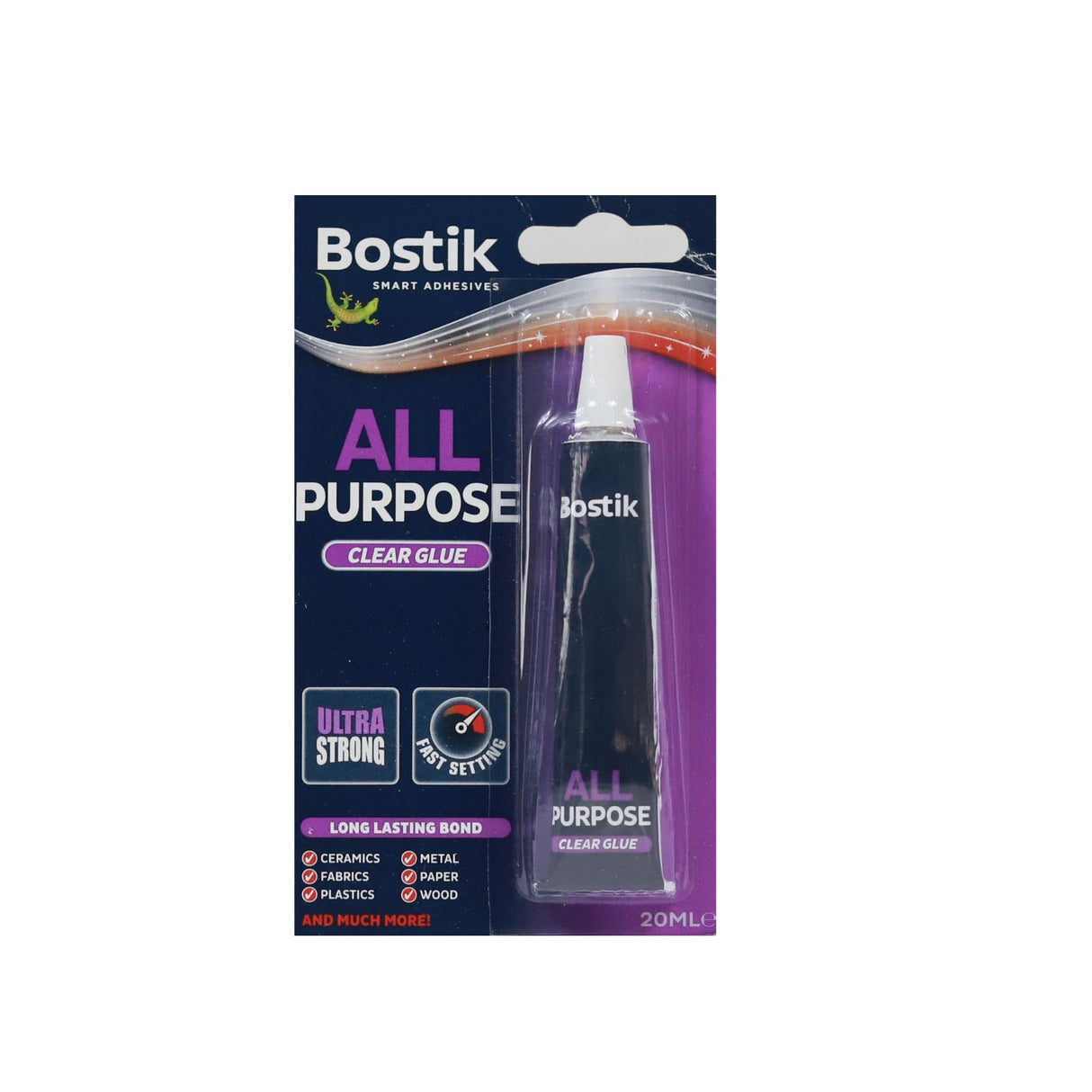 Bostik 20ml All Purpose Adhesive Glue Carded by Bostik on Schoolbooks.ie