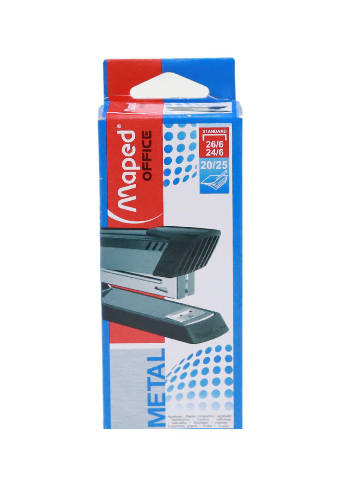 Maped 26/6 Half Strip Stapler - Metallic Grey by Maped on Schoolbooks.ie