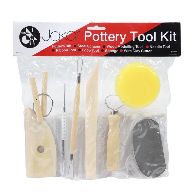 Pottery Tool Kit 8 Piece Set by Jakar on Schoolbooks.ie