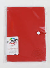 Premto - A5 192 Page Hardcover Pu Notebook With Elastic - Ketchup Red by Premto on Schoolbooks.ie