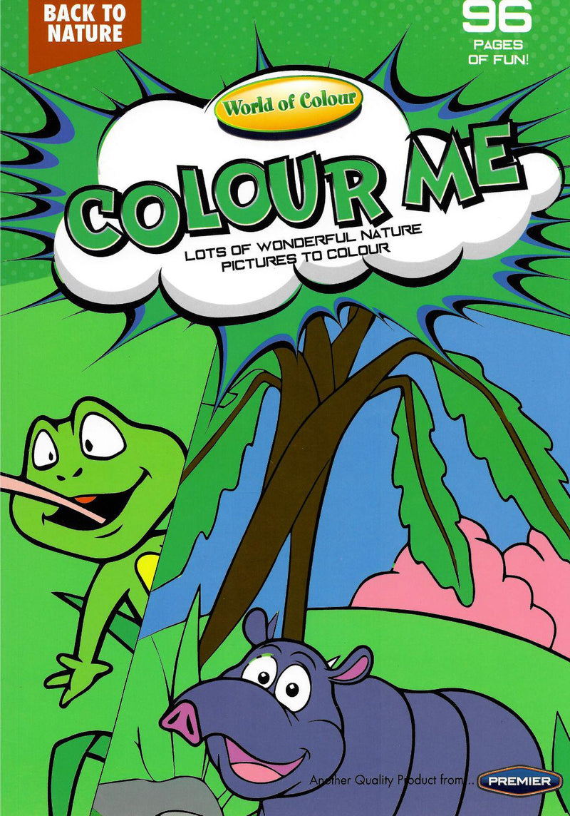 World of Colour - A4 96 page Perforated Colouring Book - Back To Nature by World of Colour on Schoolbooks.ie