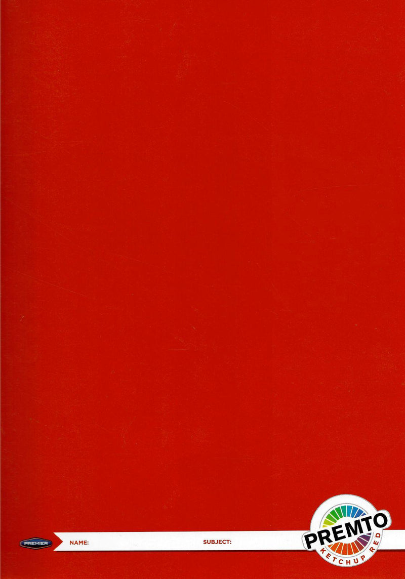 Premto A4 120 Page Manuscript Book - Ketchup Red by Premto on Schoolbooks.ie