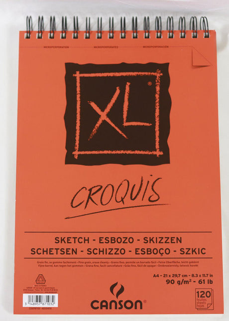 Canson - XL Sketching Spiral Pad - 90gsm A4 - 120 sheets by Canson on Schoolbooks.ie