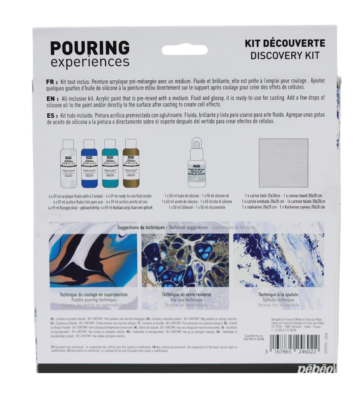 ■ Pebeo Pouring Discovery Kit by Pebeo on Schoolbooks.ie