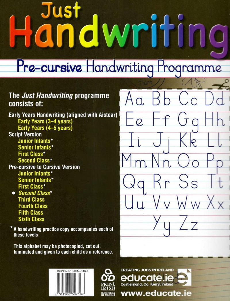 Just Handwriting - 2nd Class by Educate.ie on Schoolbooks.ie