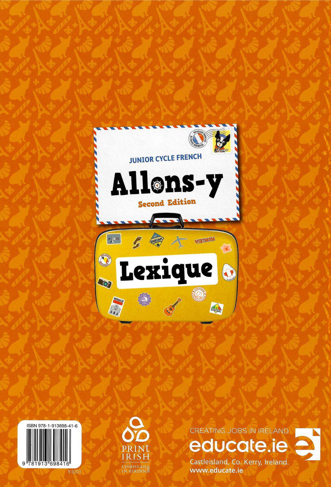 Allons-y 1 - Lexique Only - 3 year - New / Second Edition (2021) by Educate.ie on Schoolbooks.ie