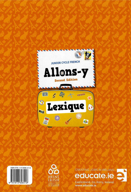 Allons-y 1 - Lexique Only - 3 Year - 2nd / Old Edition (2021) by Educate.ie on Schoolbooks.ie