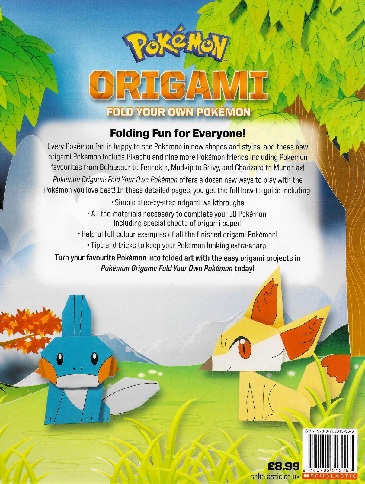 Pokemon Origami - Fold Your Own Pokemon by Scholastic on Schoolbooks.ie