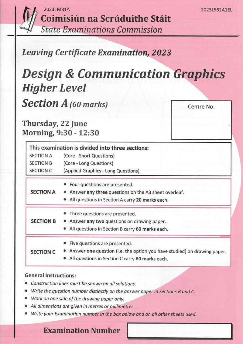 Educate.ie - Exam Papers - Leaving Cert - Design & Communication Graphics - Higher & Ordinary Level - Exam 2024 by Educate.ie on Schoolbooks.ie