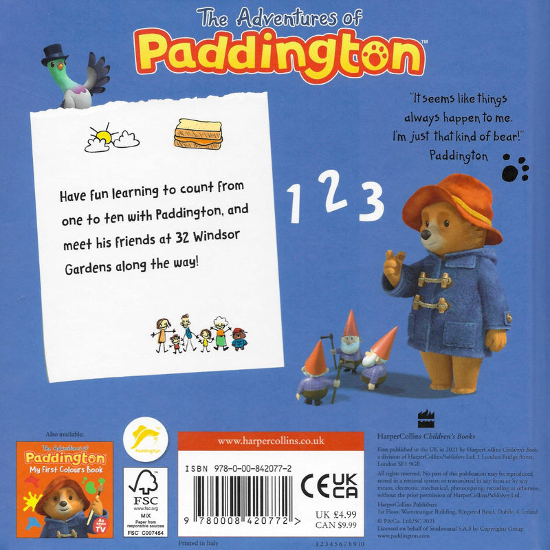 The Adventures of Paddington - My First Numbers by Pan Macmillan on Schoolbooks.ie