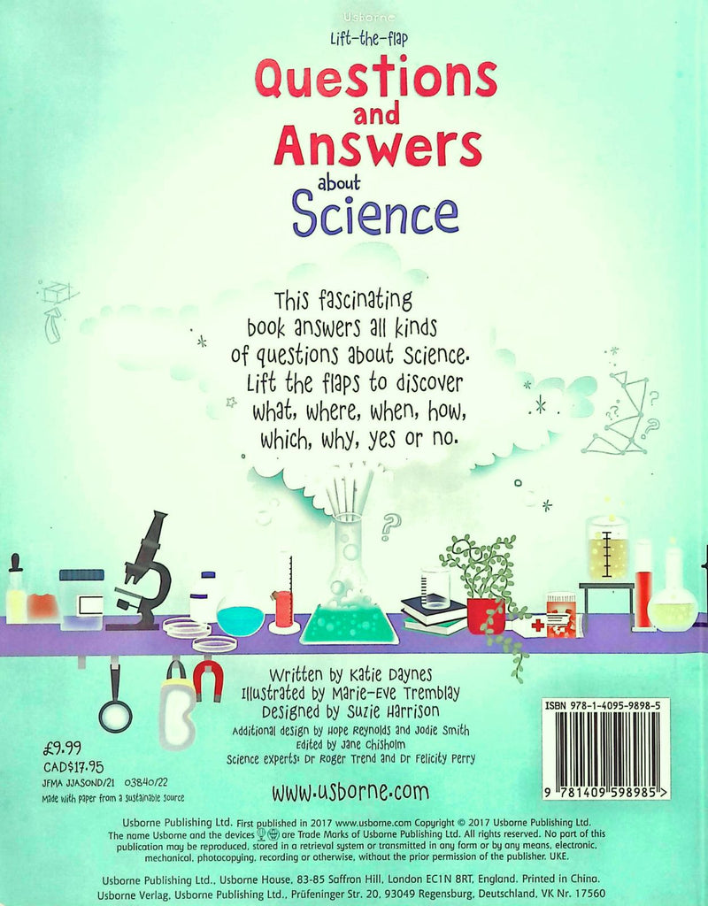 Lift-the-flap Questions and Answers about Science by Usborne Publishing Ltd on Schoolbooks.ie