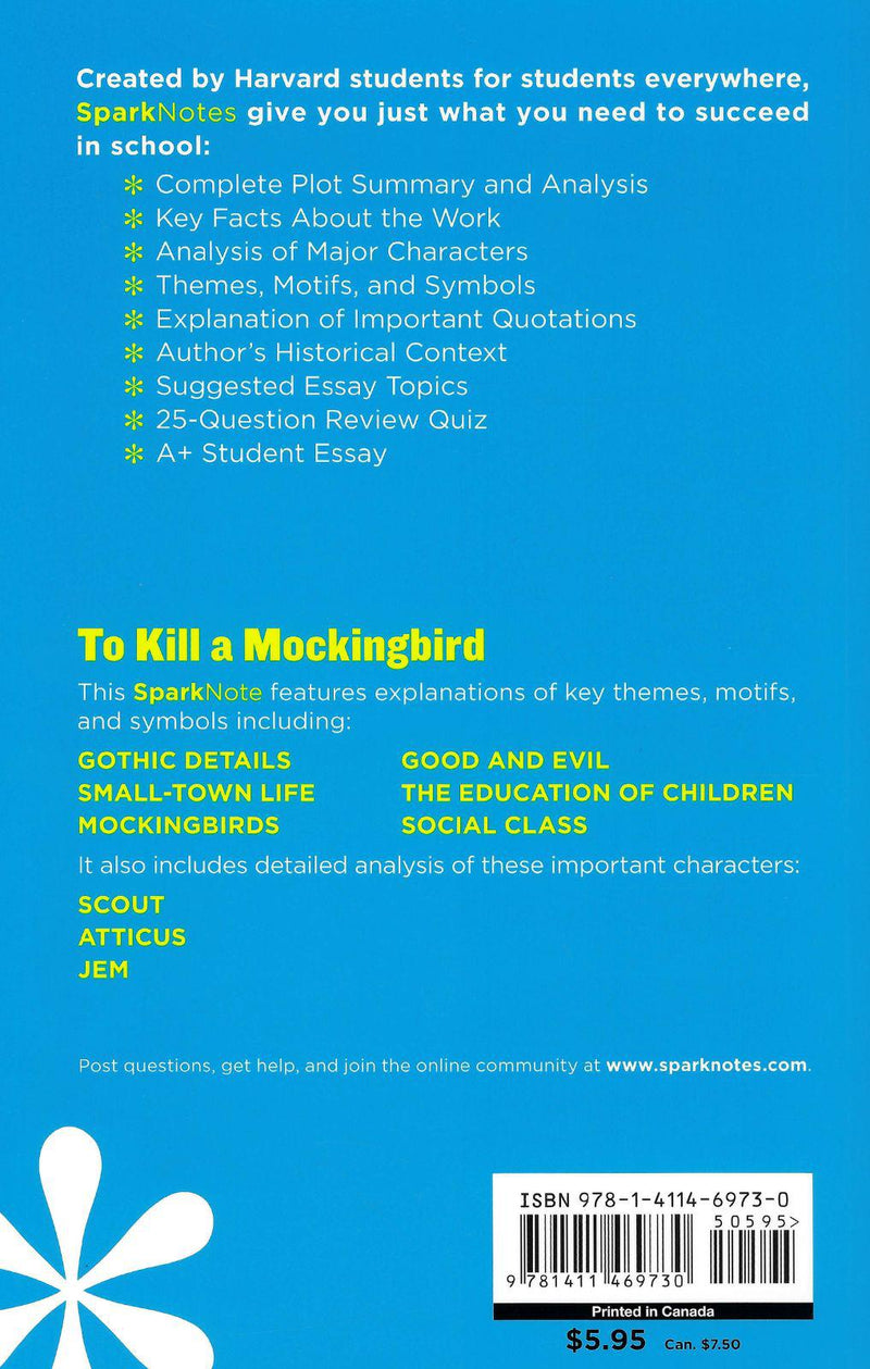Spark Notes: To Kill A Mockingbird by Spark Notes on Schoolbooks.ie