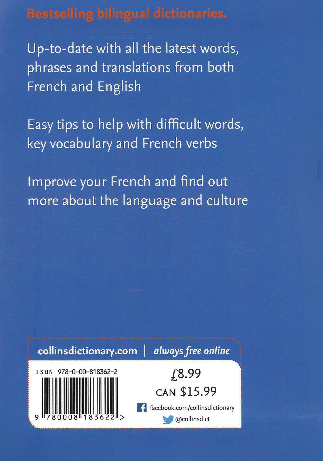 Collins French Dictionary Pocket Edition by HarperCollins Publishers on Schoolbooks.ie