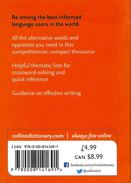 Collins Gem English Thesaurus by HarperCollins Publishers on Schoolbooks.ie