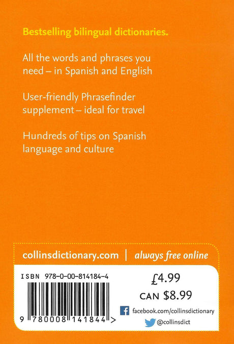 Collins Gem Spanish Dictionary by HarperCollins Publishers on Schoolbooks.ie