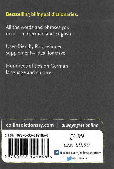 Collins Gem German Dictionary by HarperCollins Publishers on Schoolbooks.ie