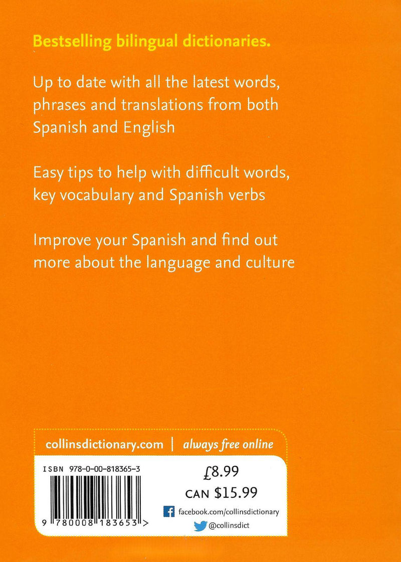 Collins Spanish Dictionary Pocket Edition by HarperCollins Publishers on Schoolbooks.ie