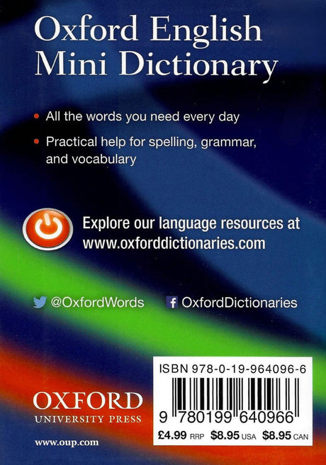 Oxford English Mini Dictionary by Oxford University Press on Schoolbooks.ie