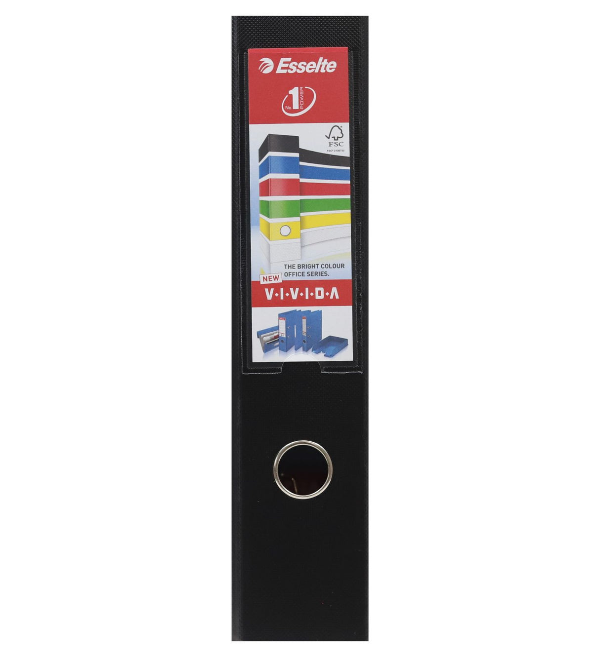 A4 Standard - No.1 Vivida Lever Arch File PP - Black by Esselte on Schoolbooks.ie