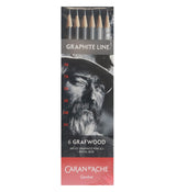 ■ Caran d'Ache - Graphite Line Pencils - Pack of 6 (9B, 7B, 5B 3B, HB, 2H) by Caran d'Ache on Schoolbooks.ie